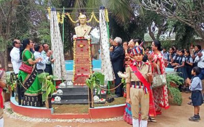 The bronze statue of Sri Rajaram Kirloskar installed at CBSE unit was unveiled by our Registrar, Dr.B.T.Achyutha on  9.12.2022.
